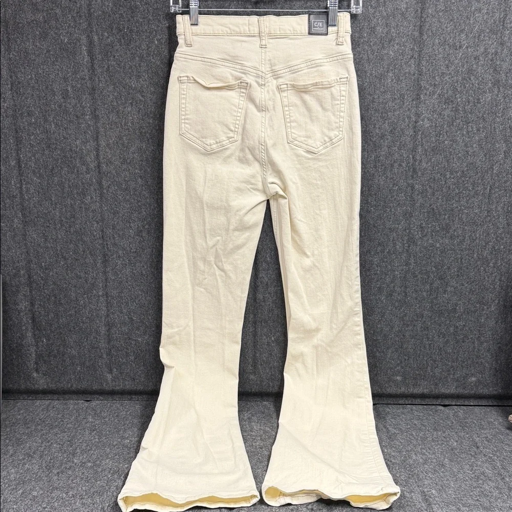 Current/Elliott Off-White Denim Pants
